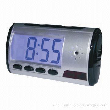 Clock Camera with Hidden Camera Motion Detection and Audio/Video Recording Function